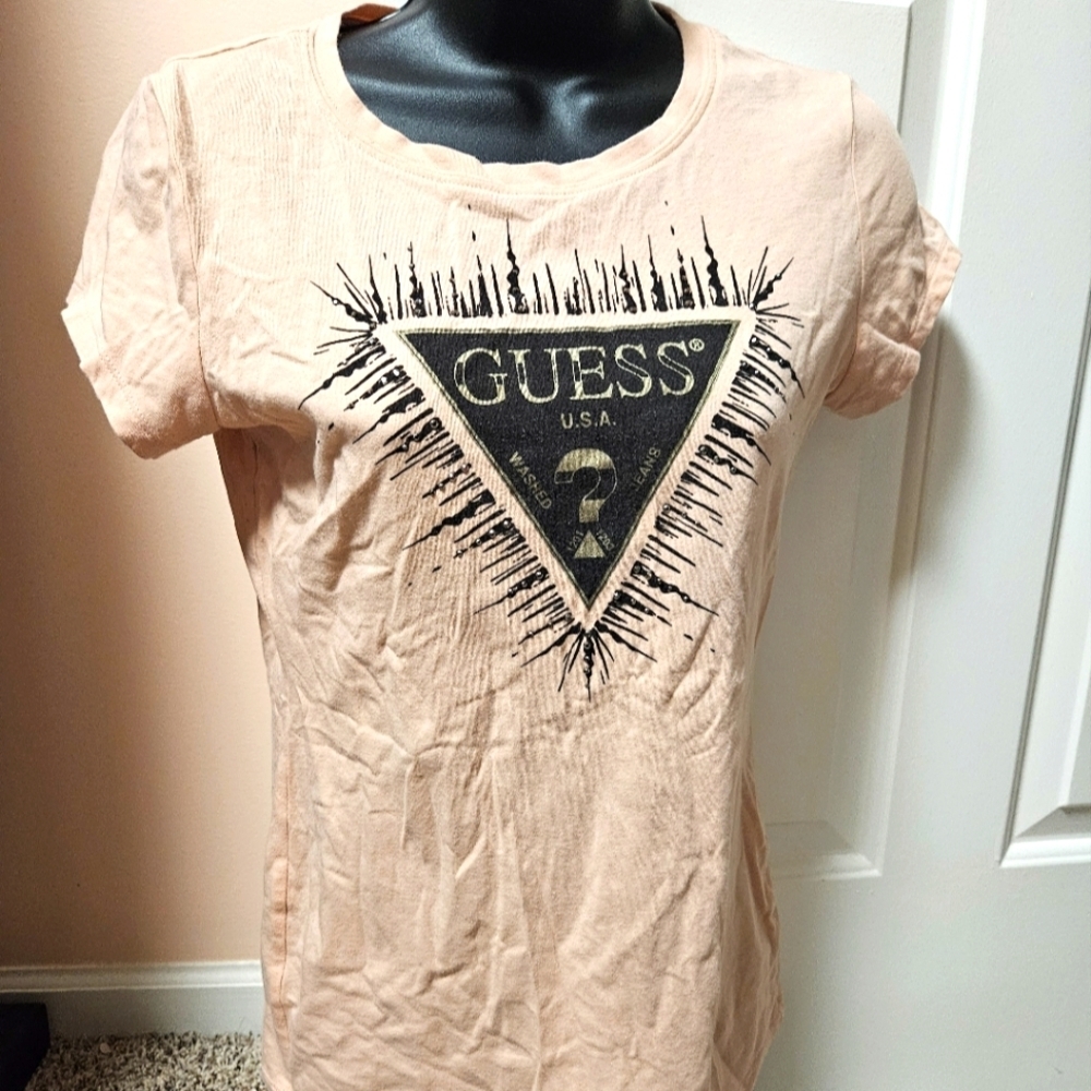 GUESS Embellished Studded T-shirt